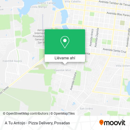 Mapa de A Tu Antojo - Pizza Delivery