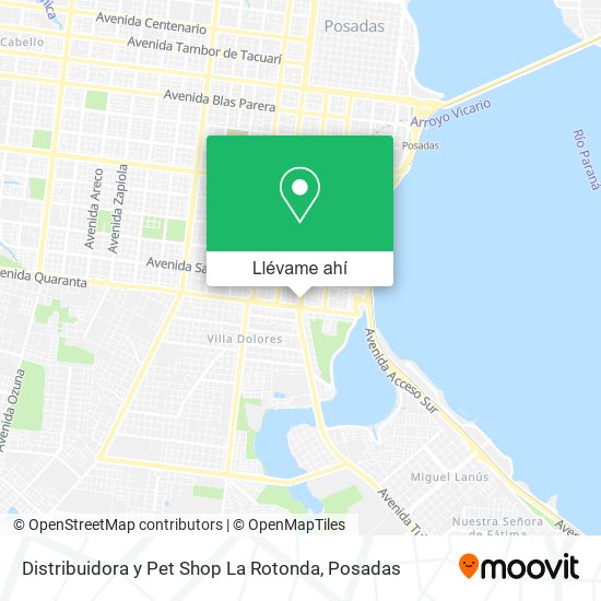 Mapa de Distribuidora y Pet Shop La Rotonda