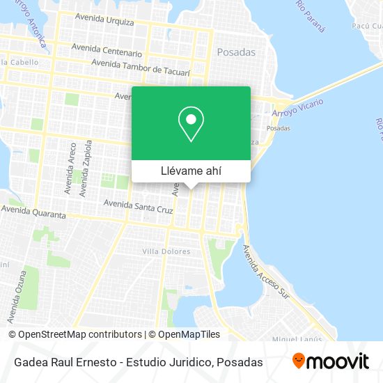 Mapa de Gadea Raul Ernesto - Estudio Juridico