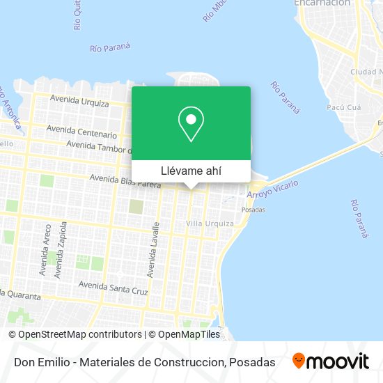 Mapa de Don Emilio - Materiales de Construccion
