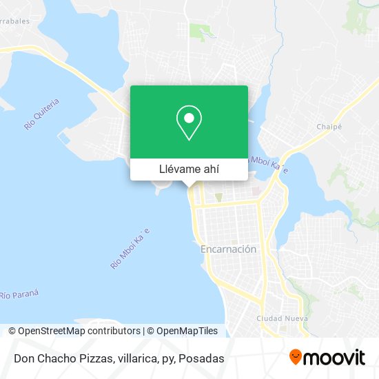 Mapa de Don Chacho Pizzas, villarica, py