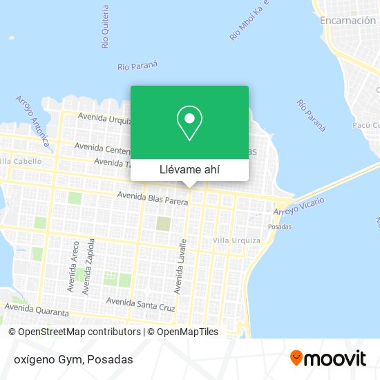 Mapa de oxígeno Gym