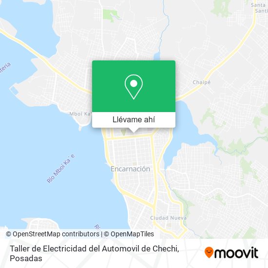 Mapa de Taller de Electricidad del Automovil de Chechi