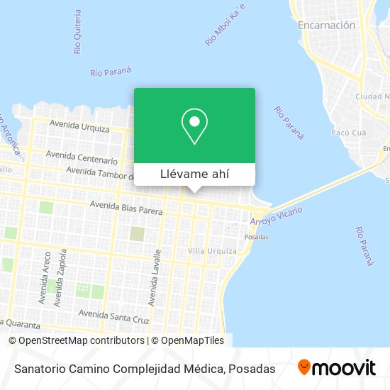 Mapa de Sanatorio Camino Complejidad Médica