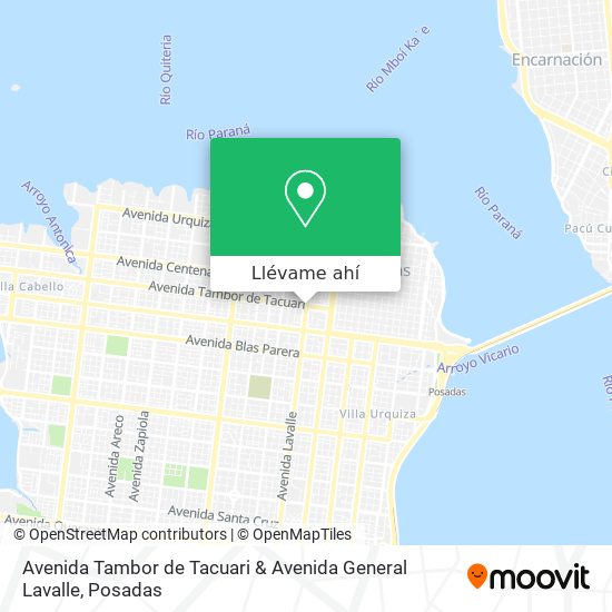 Mapa de Avenida Tambor de Tacuari & Avenida General Lavalle