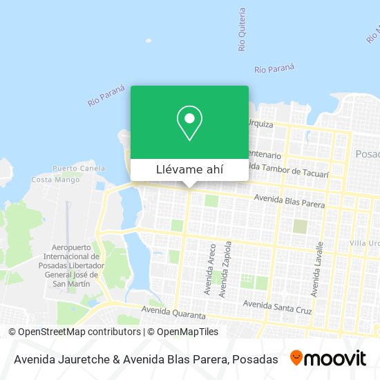 Mapa de Avenida Jauretche & Avenida Blas Parera