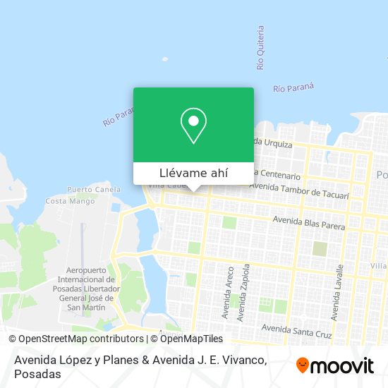 Mapa de Avenida López y Planes & Avenida J. E. Vivanco