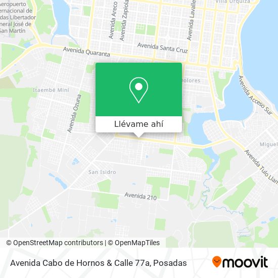 Mapa de Avenida Cabo de Hornos & Calle 77a