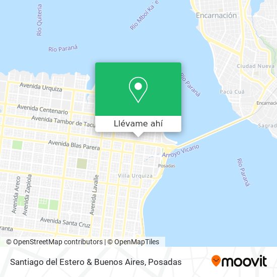 Mapa de Santiago del Estero & Buenos Aires