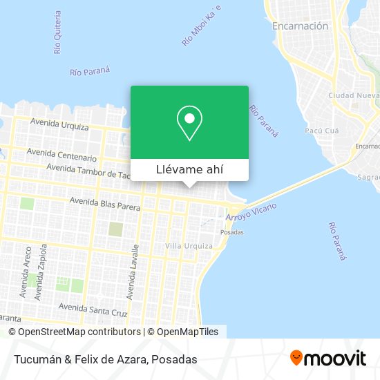 Mapa de Tucumán & Felix de Azara