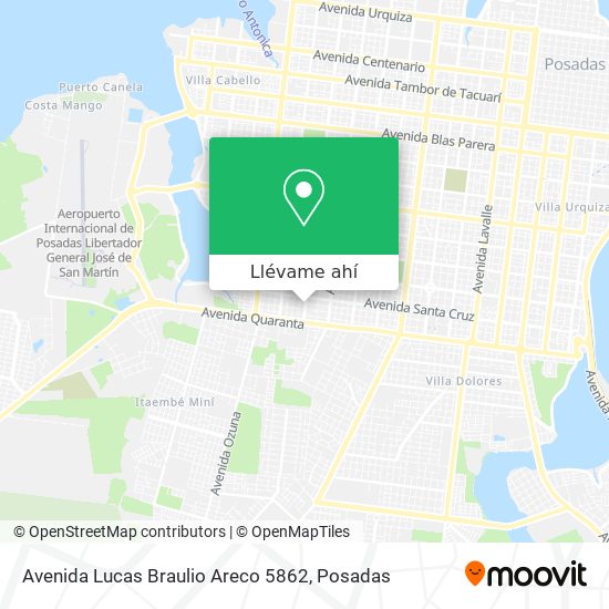 Mapa de Avenida Lucas Braulio Areco 5862
