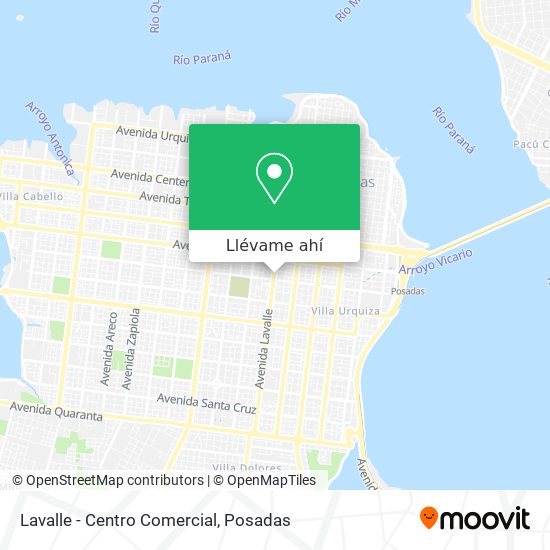 Mapa de Lavalle - Centro Comercial