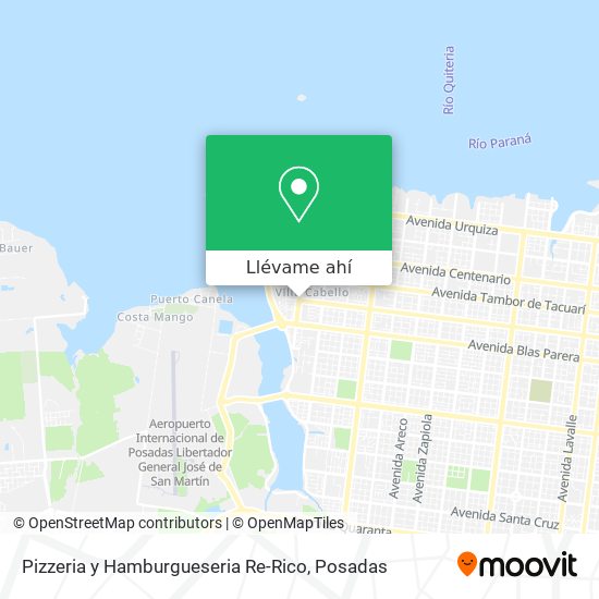 Mapa de Pizzeria y Hamburgueseria Re-Rico