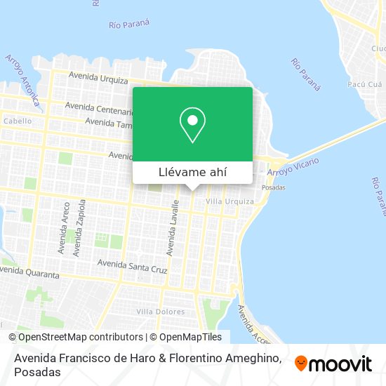 Mapa de Avenida Francisco de Haro & Florentino Ameghino