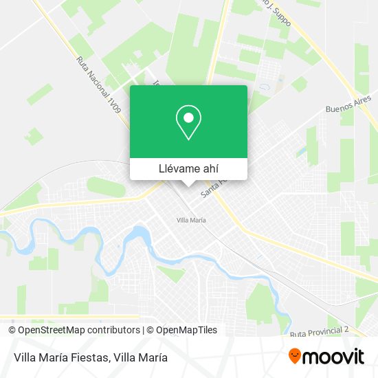 Mapa de Villa María Fiestas