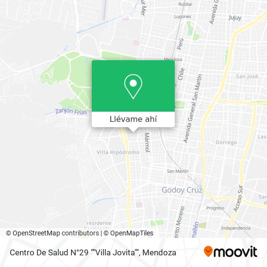 Mapa de Centro De Salud N°29 ""Villa Jovita""