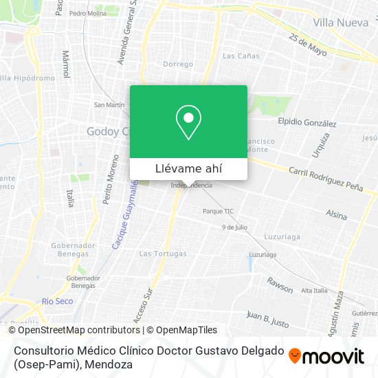 Mapa de Consultorio Médico Clínico Doctor Gustavo Delgado (Osep-Pami)