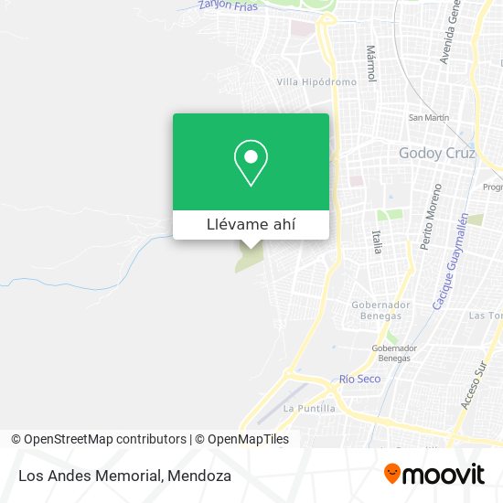 Mapa de Los Andes Memorial