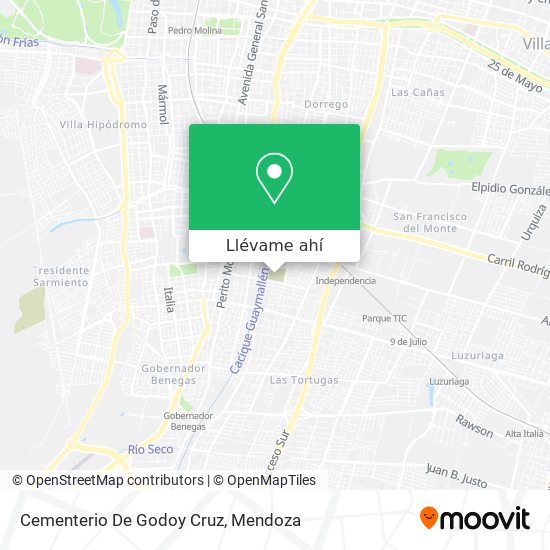 Mapa de Cementerio De Godoy Cruz