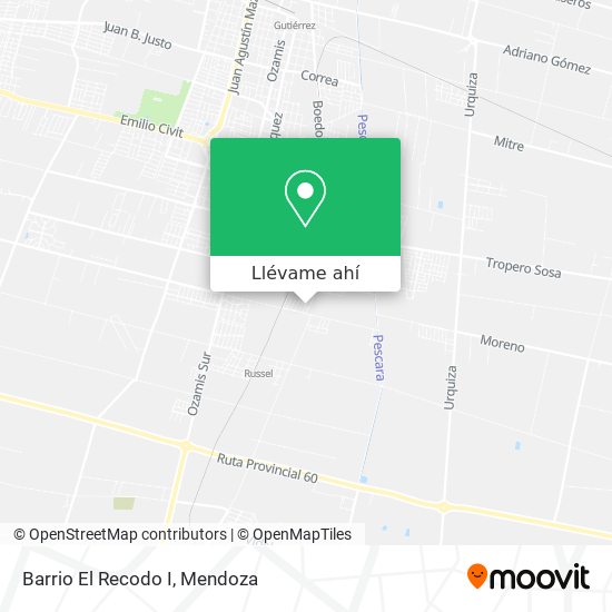 Mapa de Barrio El Recodo I