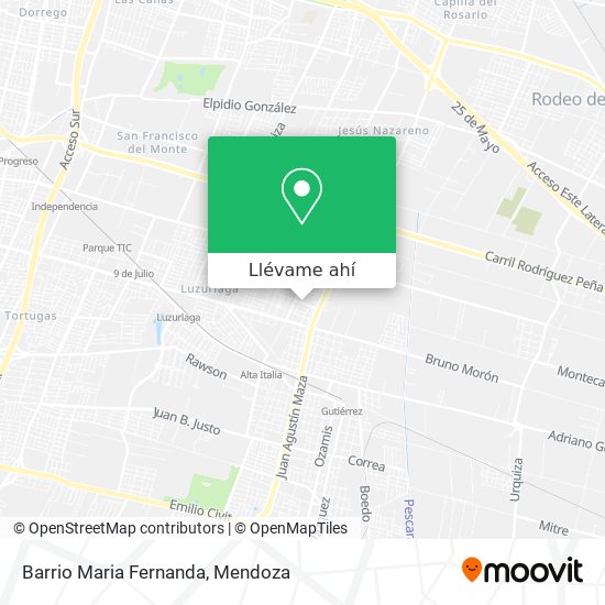 Mapa de Barrio Maria Fernanda