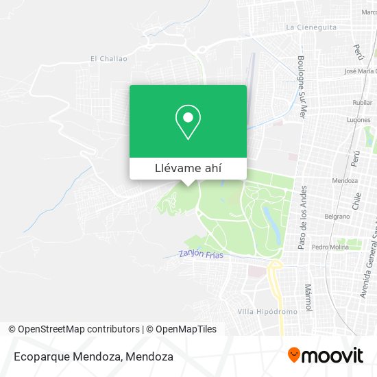 Mapa de Ecoparque Mendoza