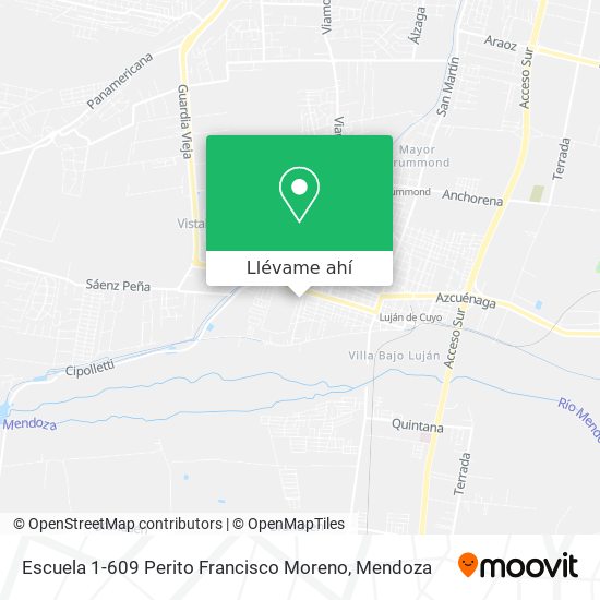 Mapa de Escuela 1-609 Perito Francisco Moreno