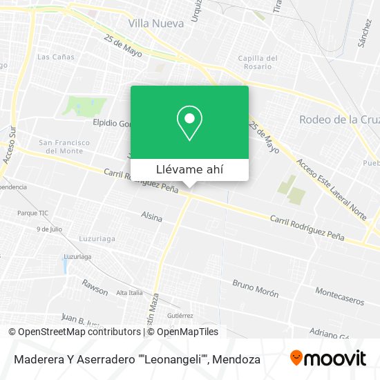 Mapa de Maderera Y Aserradero ""Leonangeli""