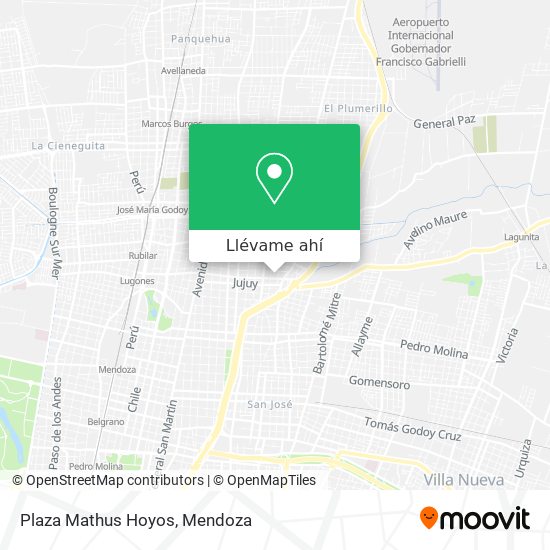Mapa de Plaza Mathus Hoyos