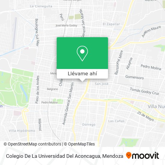 Mapa de Colegio De La Universidad Del Aconcagua