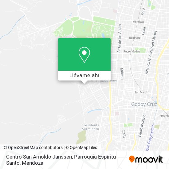 Mapa de Centro San Arnoldo Janssen, Parroquia Espíritu Santo