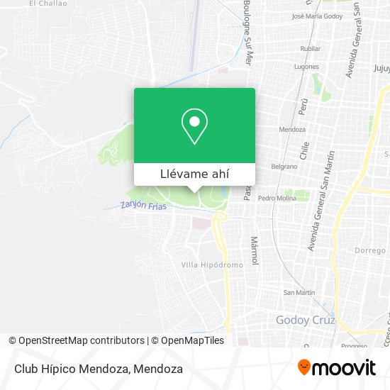 Mapa de Club Hípico Mendoza