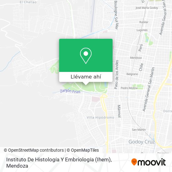 Mapa de Instituto De Histología Y Embriología (Ihem)