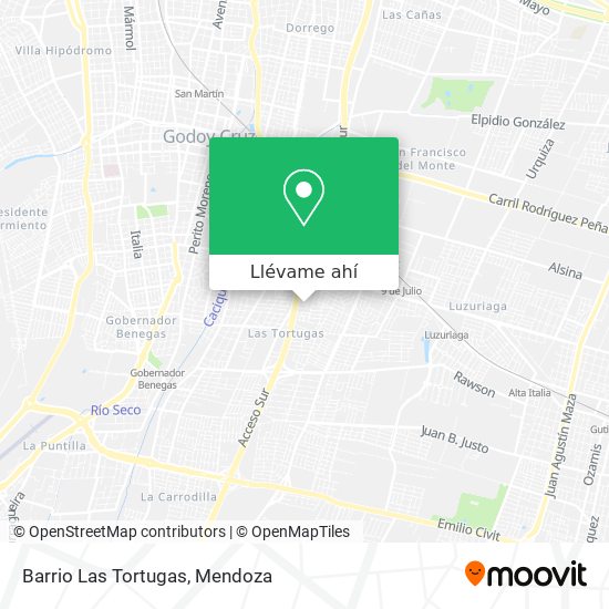 Mapa de Barrio Las Tortugas