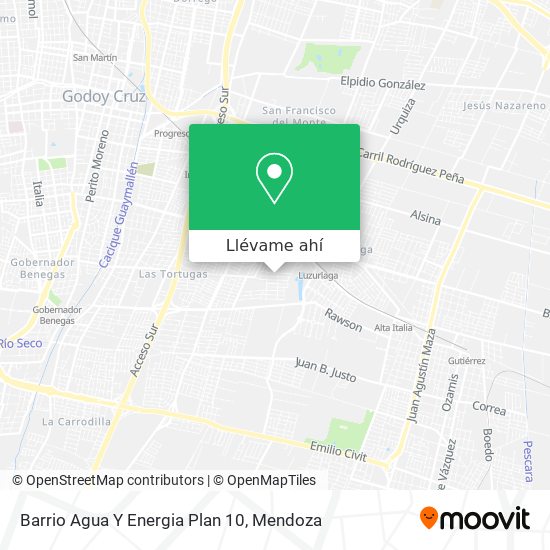 Mapa de Barrio Agua Y Energia Plan 10