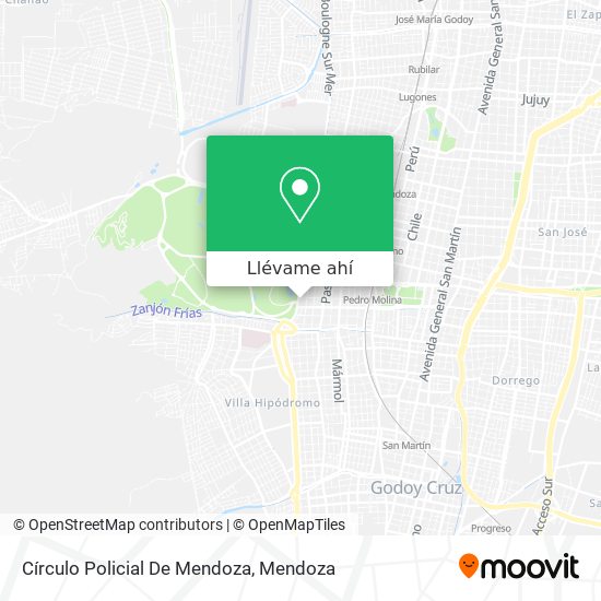 Mapa de Círculo Policial De Mendoza
