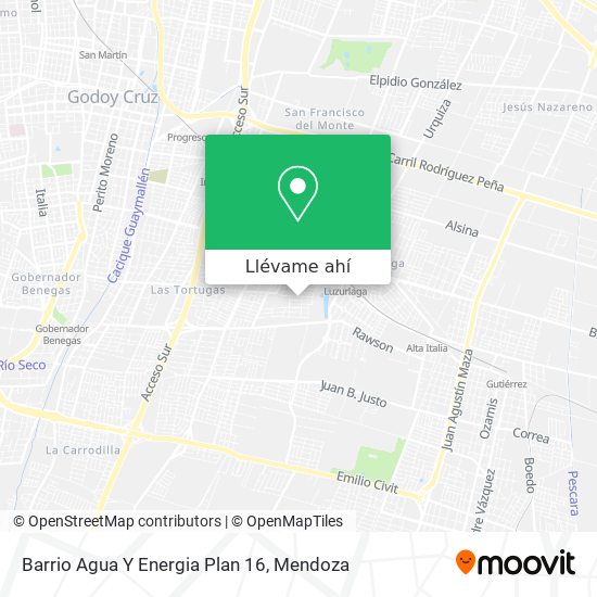 Mapa de Barrio Agua Y Energia Plan 16