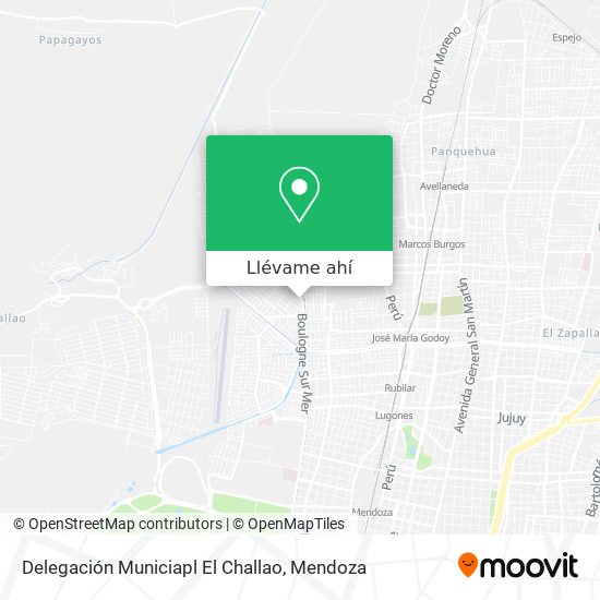 Mapa de Delegación Municiapl El Challao