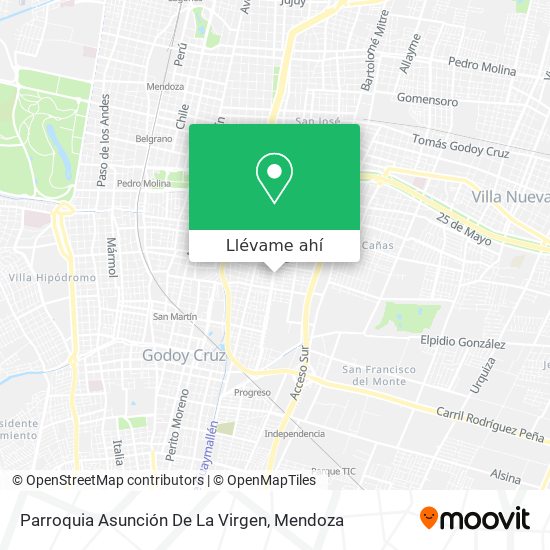 Mapa de Parroquia Asunción De La Virgen