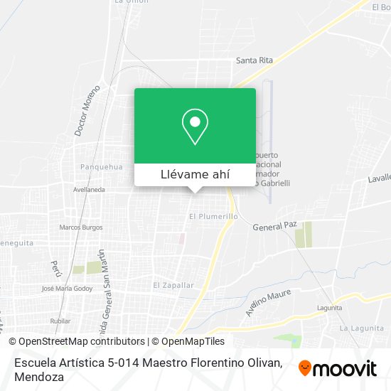 Mapa de Escuela Artística 5-014 Maestro Florentino Olivan
