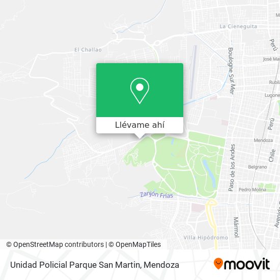 Mapa de Unidad Policial Parque San Martin