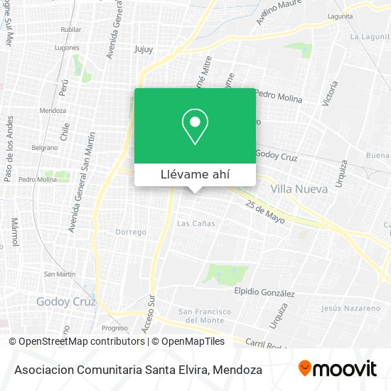 Mapa de Asociacion Comunitaria Santa Elvira