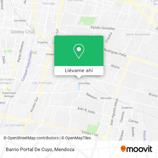 Mapa de Barrio Portal De Cuyo