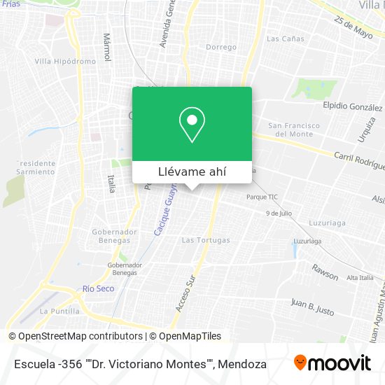 Mapa de Escuela -356 ""Dr. Victoriano Montes""