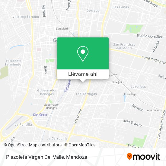 Mapa de Plazoleta Virgen Del Valle
