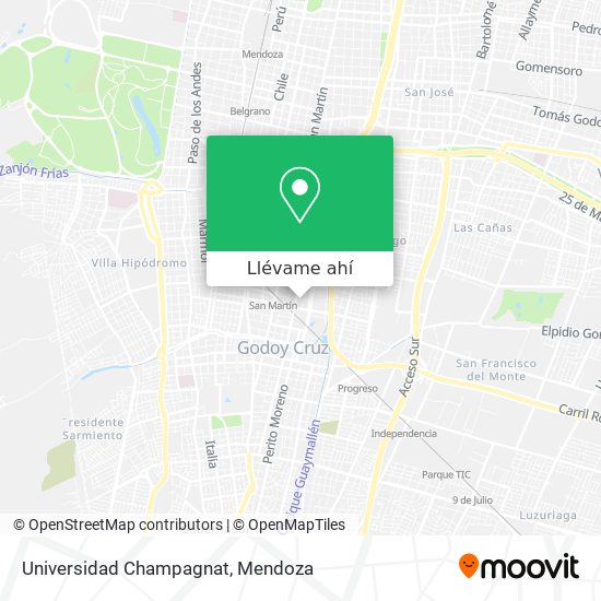 Mapa de Universidad Champagnat