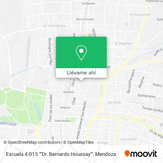 Mapa de Escuela 4-013 ""Dr. Bernardo Houssay""