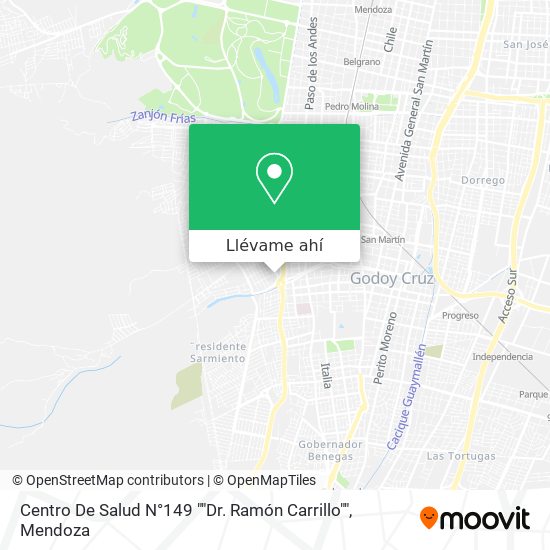 Mapa de Centro De Salud N°149 ""Dr. Ramón Carrillo""