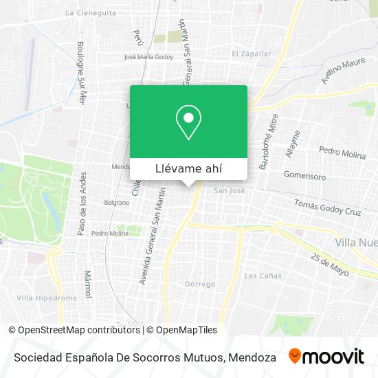 Mapa de Sociedad Española De Socorros Mutuos