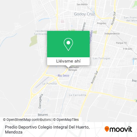 Mapa de Predio Deportivo Colegio Integral Del Huerto